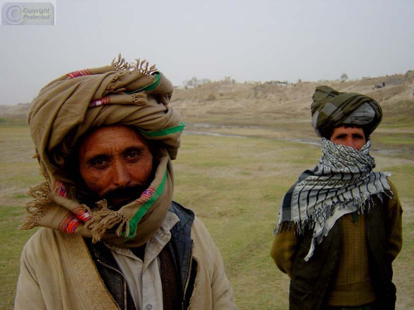 2 Afghans in Turbans